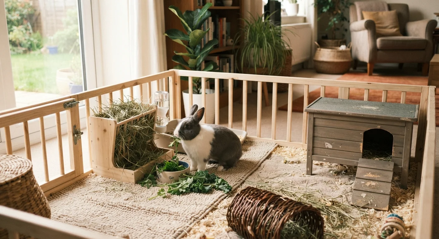 Setting Up a Rabbit's Living Space That Actually Works